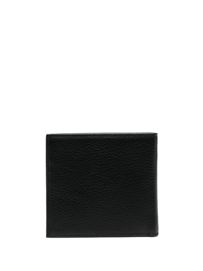Shop Polo Ralph Lauren Logo-debossed Leather Wallet In Black