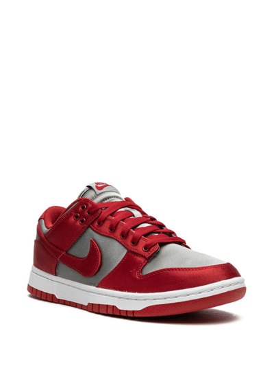 Shop Nike Dunk Low "unlv Satin" Sneakers In Red