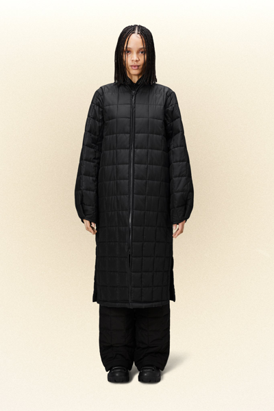 Shop Rains Liner W Coat In Black