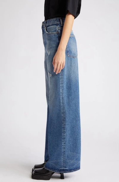 Acne Studios Wide-leg Jeans In Mid Blue