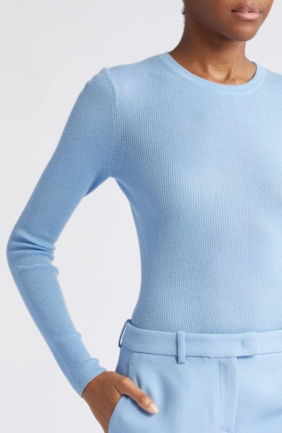 Shop Michael Kors Hutton Cashmere Rib Sweater In Coast