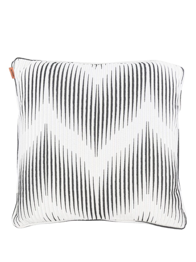 Missoni Ande Striped Cushion In Grey
