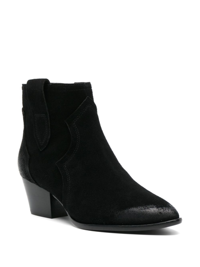 Shop Ash Hurrican 50mm Leather Boots In Black