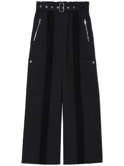 3.1 Phillip Lim Recycled High-rise Wide-leg Cargo Pants In Black