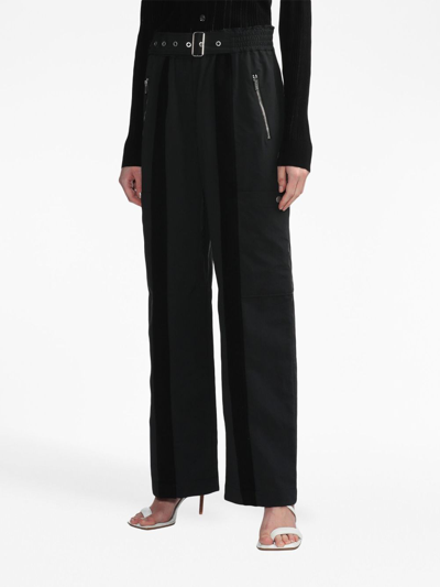 3.1 Phillip Lim Recycled High-rise Wide-leg Cargo Pants In Black