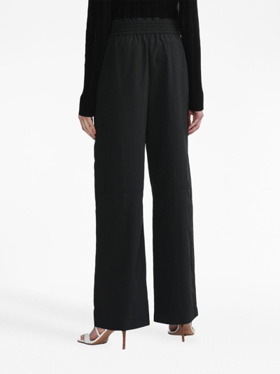 3.1 Phillip Lim Recycled High-rise Wide-leg Cargo Pants In Black