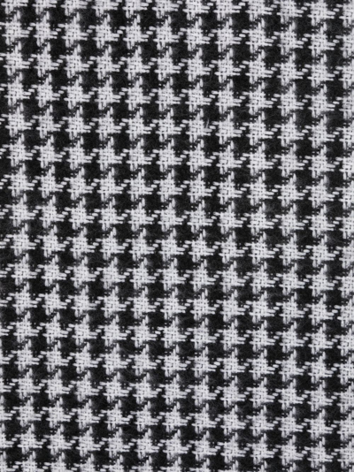 Acne Studios Houndstooth Frayed-trim Scarf In White