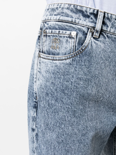Brunello Cucinelli Denim Pants In Blue