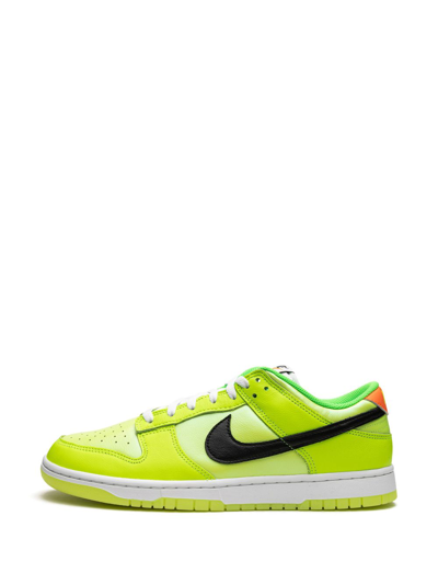 Shop Nike Dunk Low "glow In The Dark" Sneakers In Green