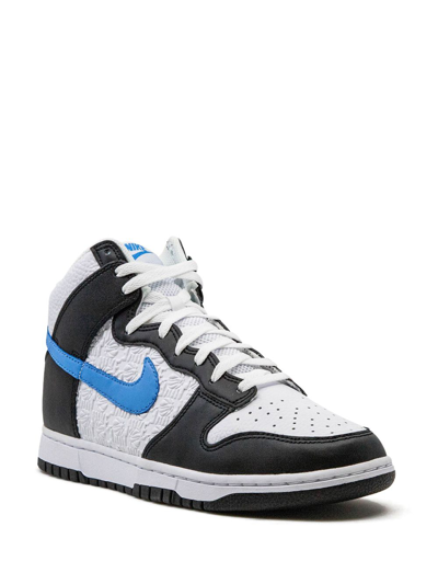 Nike Dunk High Emb "university Blue" Sneakers In Black