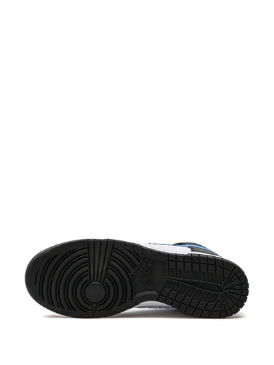 Nike Dunk High Emb "university Blue" Sneakers In Black