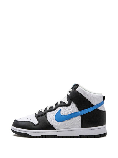 Nike Dunk High Emb "university Blue" Sneakers In Black