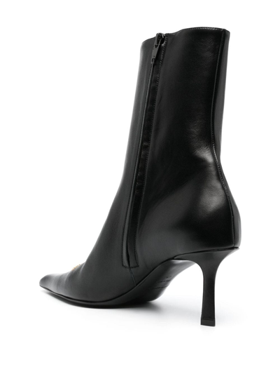 Shop Alexander Wang Viola 77mm Leather Boots In Black