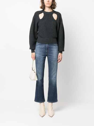 Haikure Mid-rise Cotton-lyocell Cropped Jeans In Blue