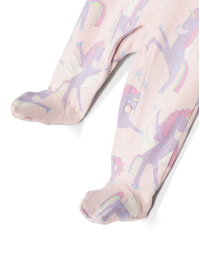 Shop Stella Mccartney Motif-print Cotton Babygrow Set In Pink