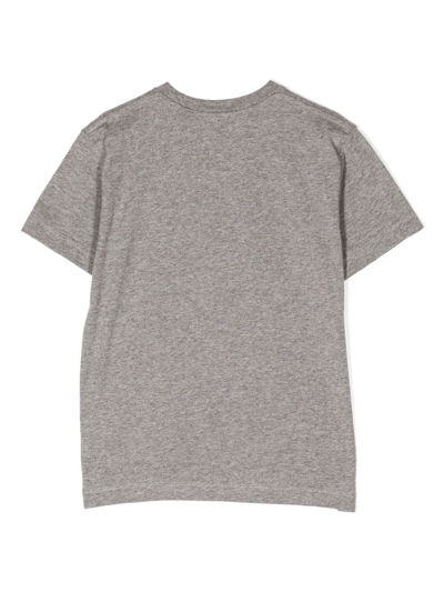 Shop Marcelo Burlon County Of Milan Leopard-print Cotton T-shirt In Grey