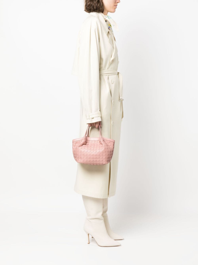 Serapian Mini Secret Mosaico Handbag In Pink