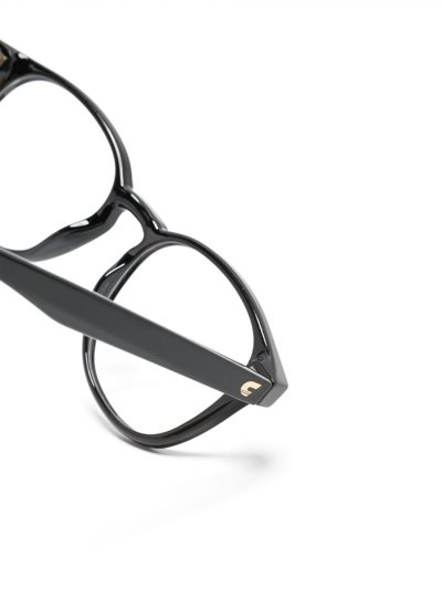 Shop Carrera 2043t Rectangle-frame Acetate Glasses In Black