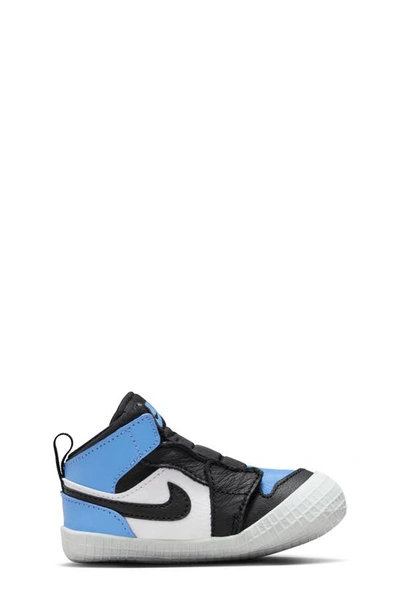 Shop Jordan Nike Air  1 Crib Bootie In University Blue/ Black/ White