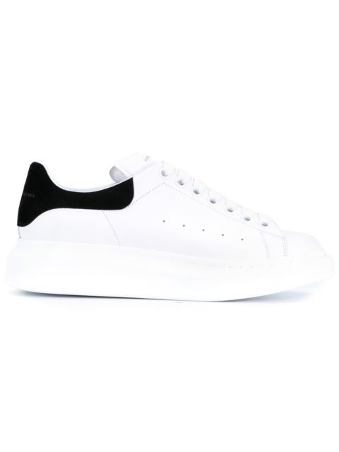 Alexander Mcqueen Suede-trimmed Leather Exaggerated-sole Sneakers In ...