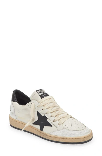 Shop Golden Goose Ball Star Sneaker In White/ Black