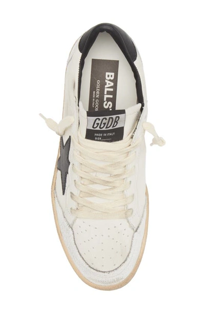 Shop Golden Goose Ball Star Sneaker In White/ Black