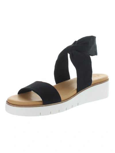 Shop Corso Como Blayke Womens Open Toe Comfort Wedge Sandals In Black
