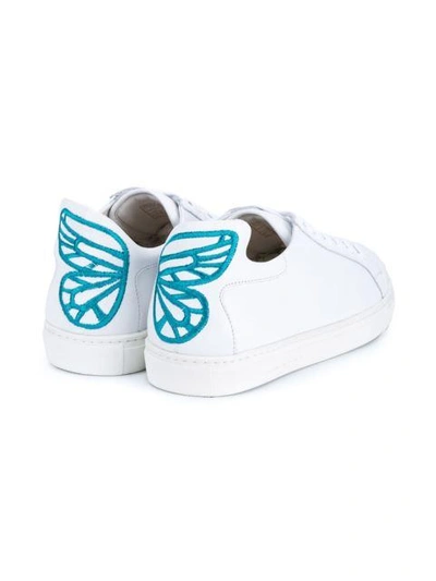 Shop Sophia Webster White Bibi Butterfly Sneakers