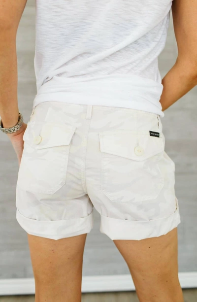 Sanctuary Explorer Patch Pocket Short In Tan Camo In White