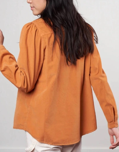 A Shirt Thing Peggy Baby Cord In Pumpkin In Orange
