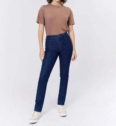 Shop Unpublished Joan Straight Fit Jeans In Classic In Blue