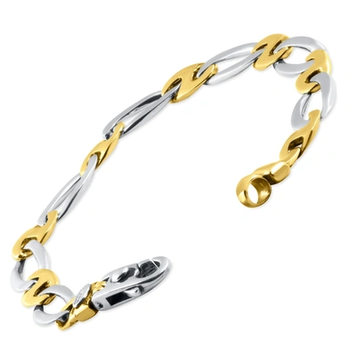 Pompeii3 Men's Marine Link 14k Gold (26gram) Or Platinum (42gram) 10mm Bracelet 8.5" In Gold