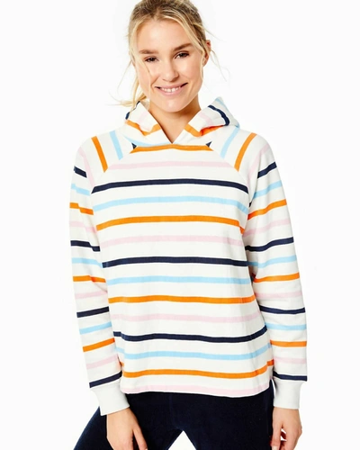 Shop Addison Bay Hamilton Sweatshirt In Multi Stripes In White