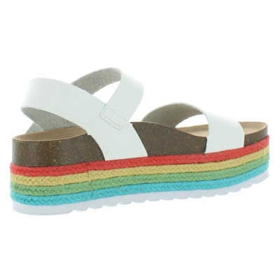 Shop Dirty Laundry Palms Womens Espadrille Ankle Footbed Sandals In Multi