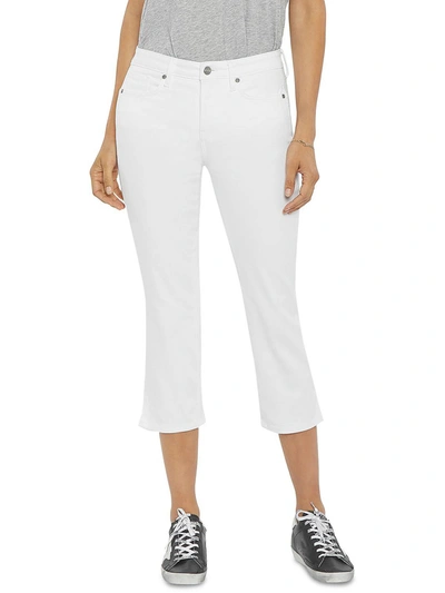 Shop Nydj Chloe Womens Stretch Skinny Capri Jeans In White