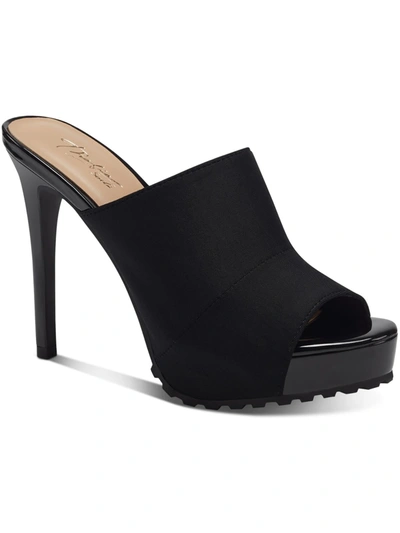 Shop Thalia Sodi Cindie Womens Platforms Peep-toe Mule Sandals In Black