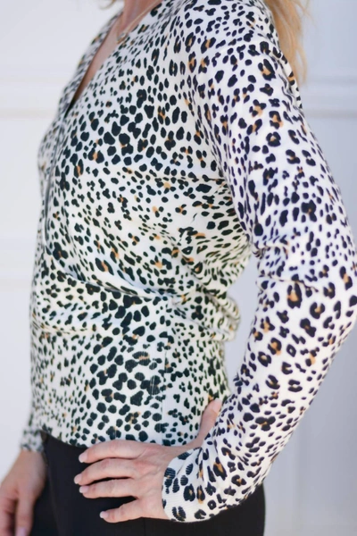 Sanctuary Xoxo Leopard Sweater In Color_leopard In White