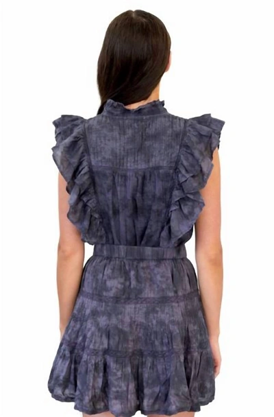 Shop Allison New York Emmie Skirt In Black Tie-dye Multi In Grey