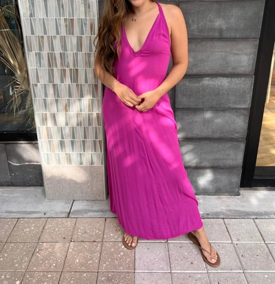 Shop Indah Rhea Halter Maxi Dress In Destiny In Pink