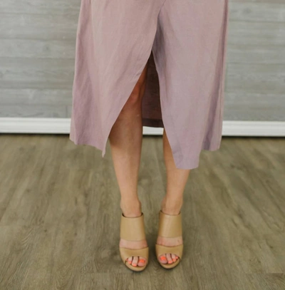 Shop Velvet Heart Zenya Wrap Skirt In Mauve In Pink