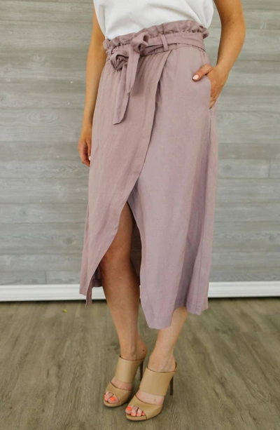 Velvet Heart Zenya Wrap Skirt In Mauve In Pink