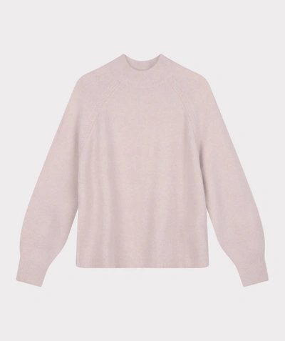 Esqualo Cable Raglan Sweater In Sepia Rose In Multi