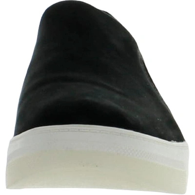 Shop Dr. Scholl's Shoes Good To Go Womens Suede Lifestyle Slip-on Sneakers In Black