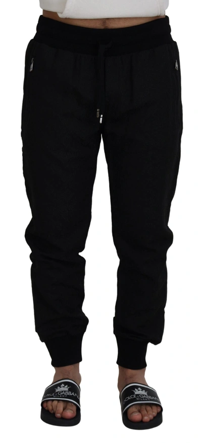 Shop Dolce & Gabbana Elegant Black Jogger Pants For The Modern Men's Man