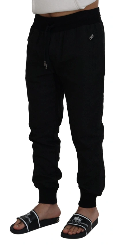 Shop Dolce & Gabbana Elegant Black Jogger Pants For The Modern Men's Man