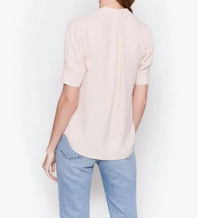 Shop Joie Ance Blouse In Pink Sky In Beige