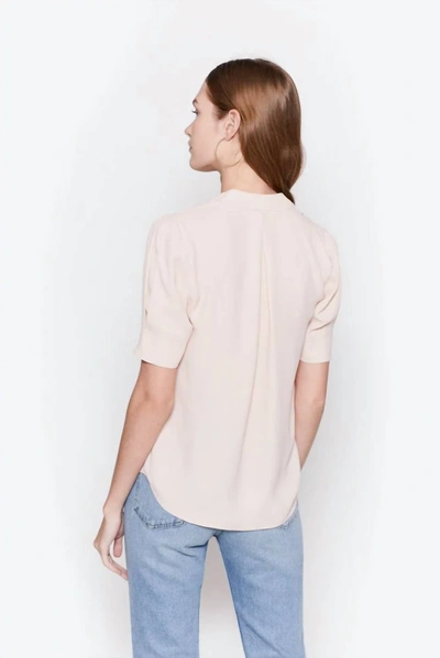 Shop Joie Ance Blouse In Pink Sky In Beige