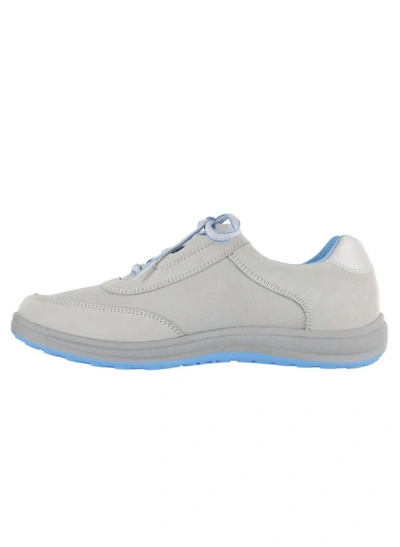 Shop Sas Women's Sporty Lace Up Sneaker - Medium In Silver In White