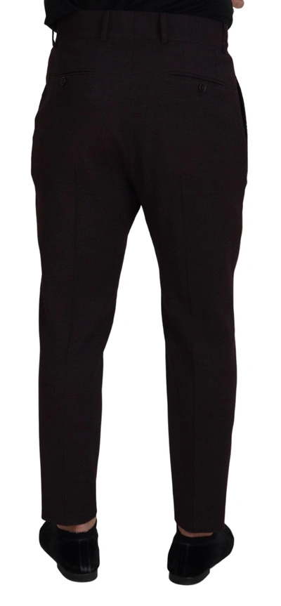 Shop Dolce & Gabbana Brown Cotton Chino Men Men's Pants