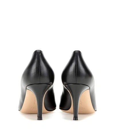 Shop Gianvito Rossi Gianvito 70 Leather Pumps In Llack